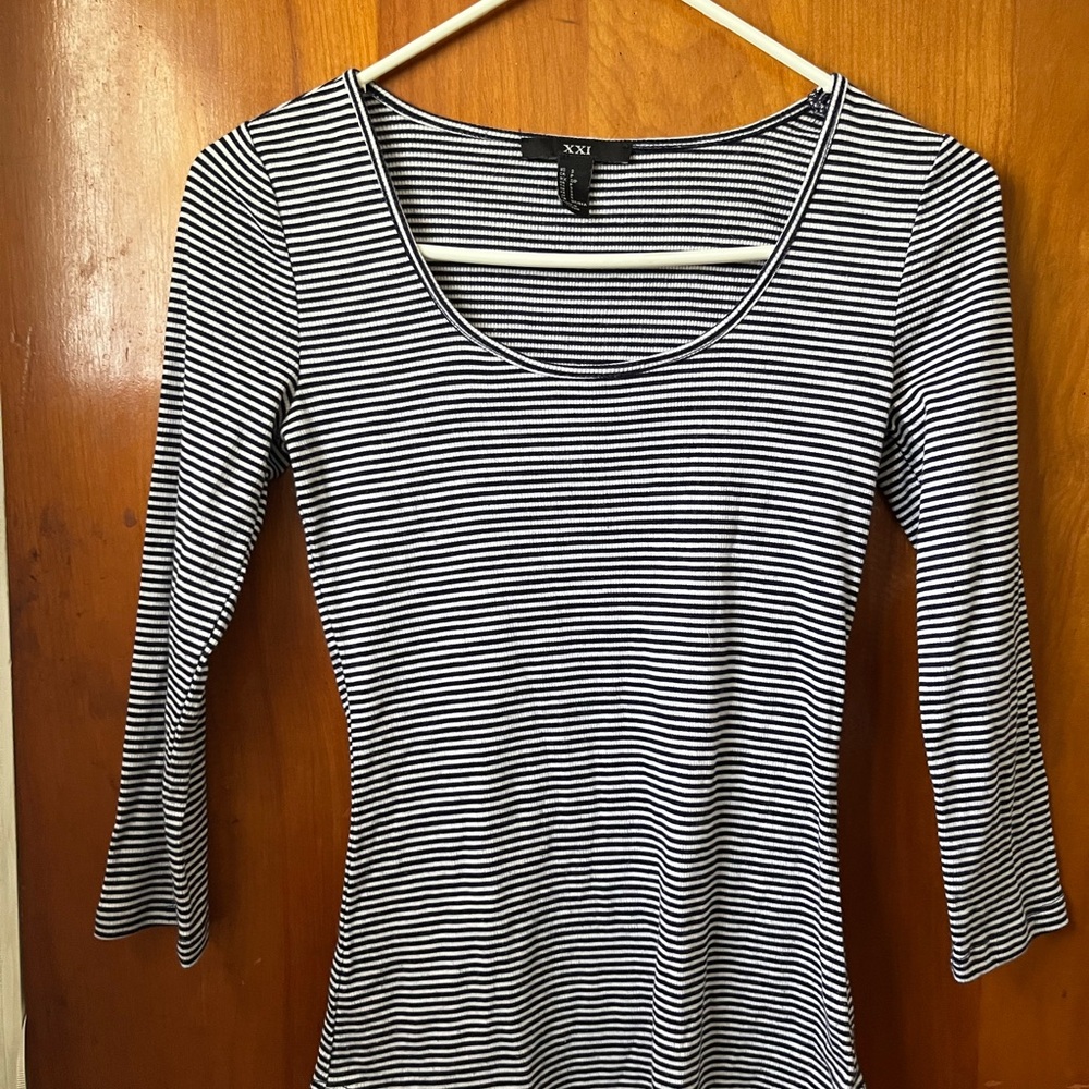 Black and white striped jersey